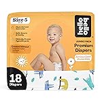 Hello Bello Premium Baby Diapers Size 5, 18 Count of Disposable, Extra-Absorbent, Hypoallergenic Baby Diapers with Snug and Comfort Fit, Sleepy Sloth