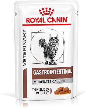 ROYAL CANIN Cat Gastro Intestinal Moderate Calorie Cat Food, 12 x 85 g