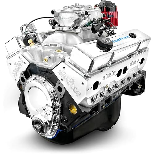 BluePrint Engines Compatible with GM Small Block, 383 c.i. Engine - 436 HP - Base Dressed - Fuel Injected