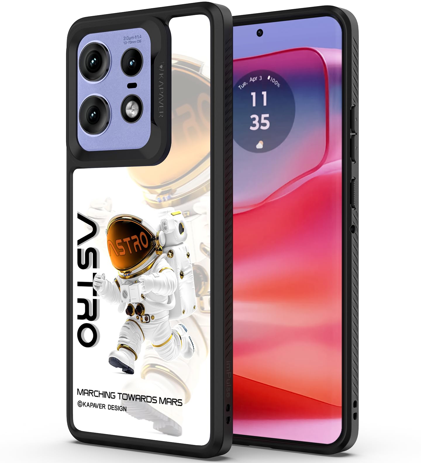 KAPAVER Dazzle Series Back Cover Case for Motorola Edge 50 Pro (TPU+PC) (Astro Big Eyes-Black) (B0D8WCCKYJ) Amazon Price History, Amazon Price Tracker