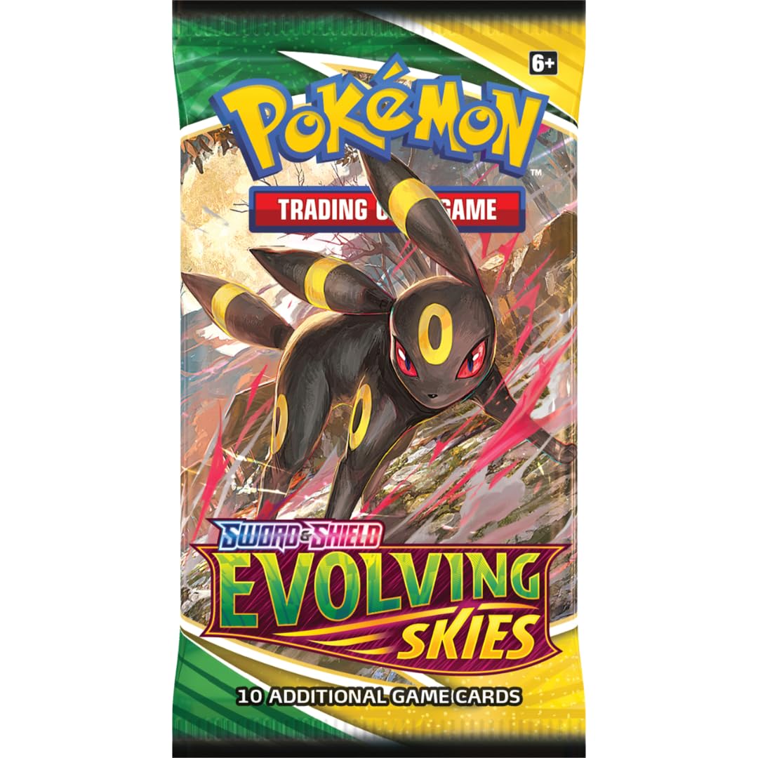Pokmon SWORD AND SHIELD EVOLVING SKIES BOOSTER BOX - 18 BOOSTER PACKS :  Amazon.co.uk: Toys & Games