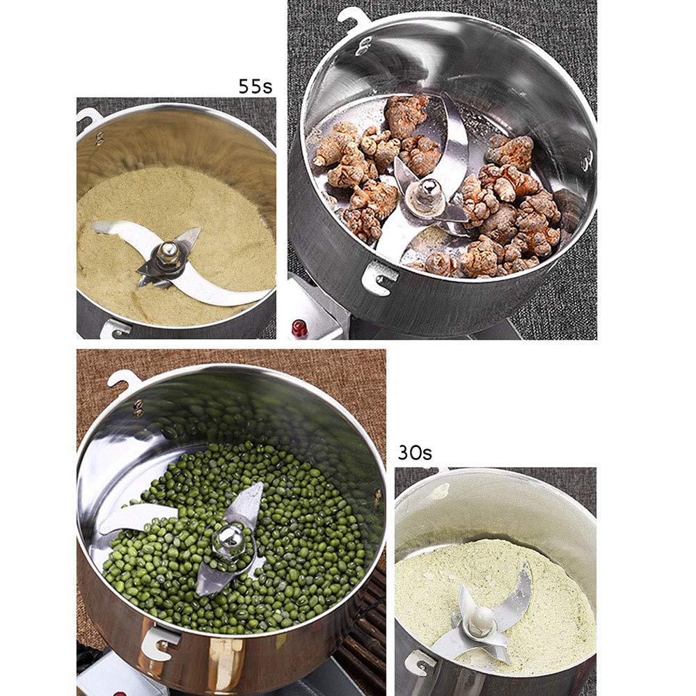 2500G Macina Grano Elettrico Macina Spezie Smerigliatrice per Erbe Tipo Altalena Macchina per Polvere Superfine Smerigliatrice per Erbe per Cucina Pepe Caffè Famiglia Macchina per Polvere Medica 220 V