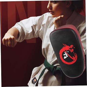 BESPORTBLE Boxing Target Boxing Shoes Sport Hand Wraps Wrestling Kick Pad Taekwondo Kick Shin Guards Practice Training Kick Pad Kicking Machine Hook Knuckle Fight Pu