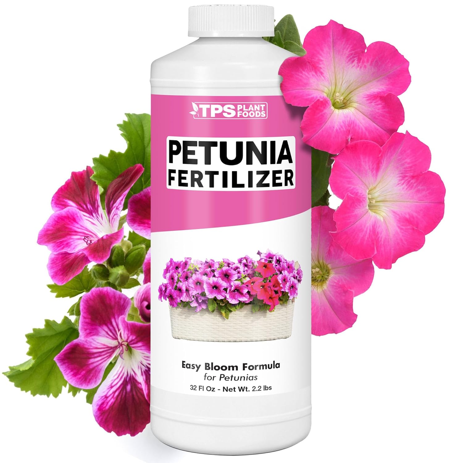 Petunia Fertilizer – Liquid Plant Food for More Blooms, Vibrant Color & Healthy Growth, 32 oz