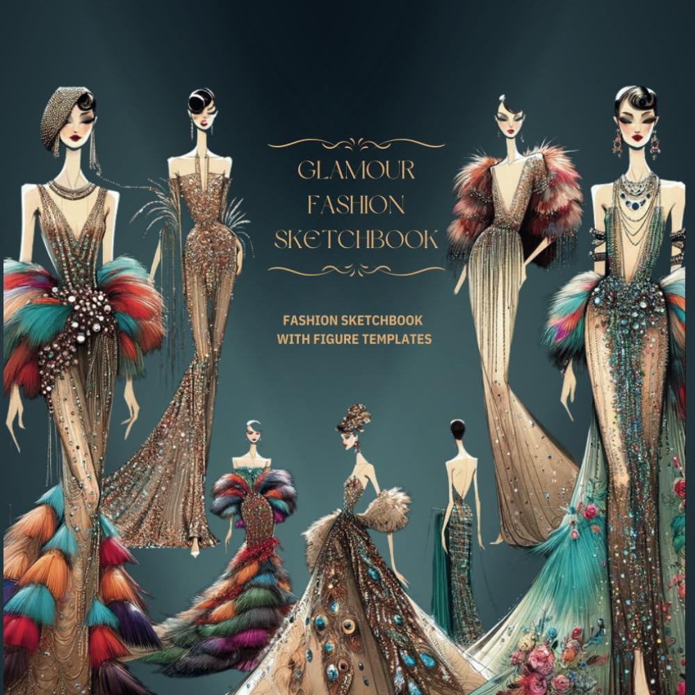 Sketchbook de mode haut de gamme aux finitions luxury pour illustration de mode color