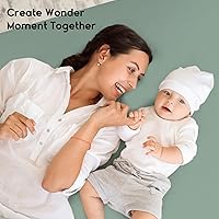 Vista 7 de Yoofoss Sábanas ajustadas para Pack and Play, paquete de 2 sábanas para minicuna para colchón Pack N Play, sábana elástica para corralito, suave