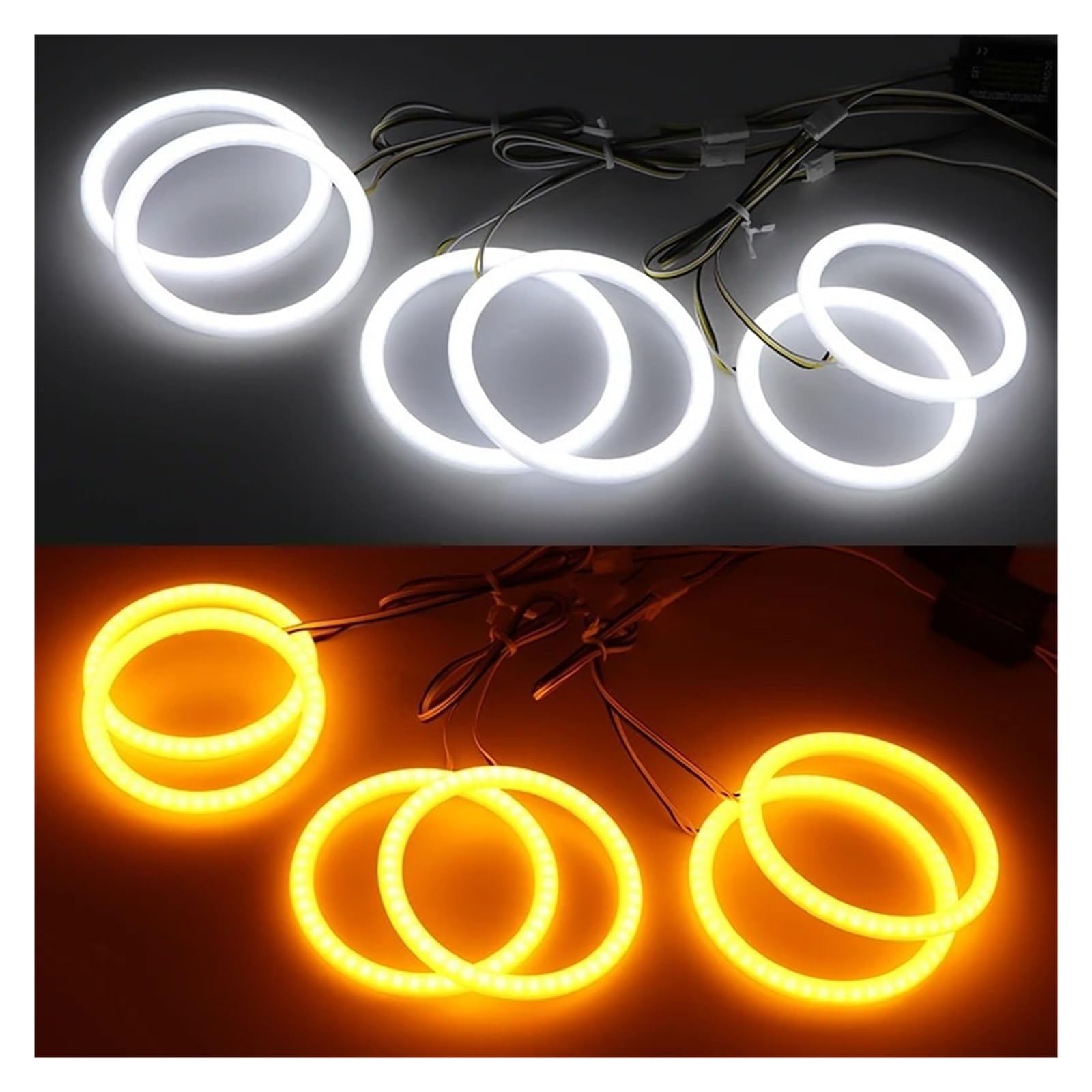 Anelli halo LED Per Alfa Per Romeo Brera Spider 159 2005-2011 DRL 6 Pezzi Doppio Colore Auto Per Styling Kit Anelli Cotone LED Angel Eyes Fari occhio d'angelo
