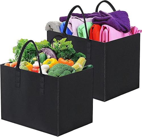 Advance Geotextiles Bolsas de comestibles reutilizables bolsas de compras grandes de pie bolsas de mudanza resistentes con asas reforzadas paquete