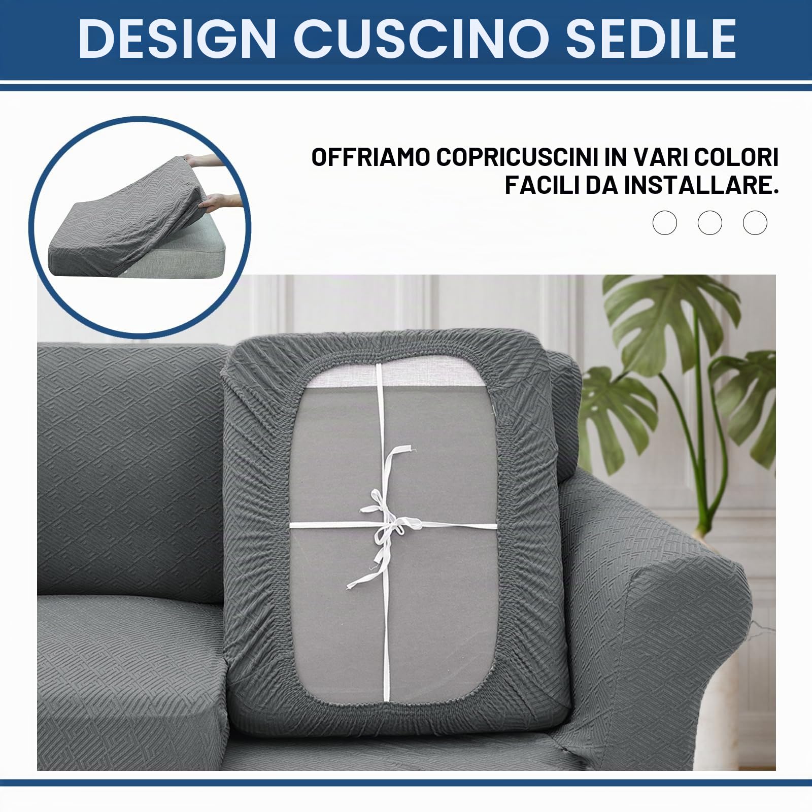 Copridivano 3 Posti con Braccioli, Elasticizzato Copri Divano AntiGraffio Gatto, Copridivano Universale con Cuscini Separati, Elastico Copripoltrona Antiscivolo (Grigio Chiaro,XL Sofa(2 Cushions))