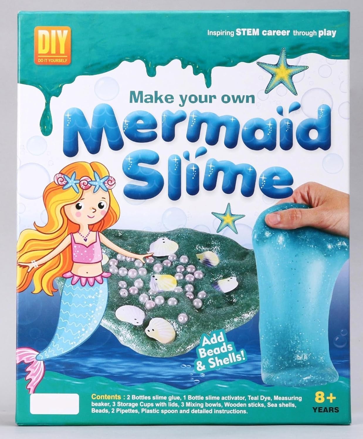 Mermaid DIY Slime Activity Kit STEM Toy for Children/Kids | DIY Slime Maker Set for Kids | Science Experiment Kit