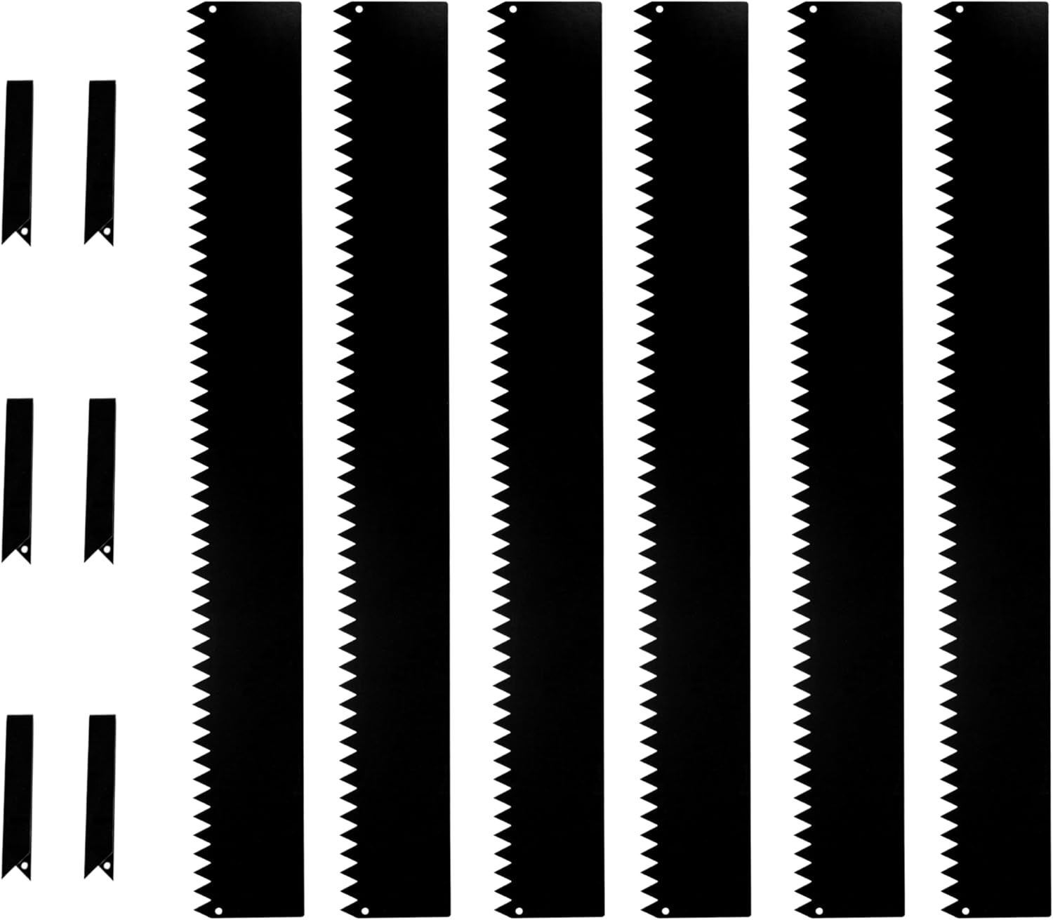 Tie Down 48 inch x 8 inch Metal Landscape Edging Kit, 6 Steel Plates & 6 Steel Connectors - 24 Total Linear feet, for Garden Edging Border, Flowerbeds & Paver Edge, Enhance Landscaping & Flower Bed