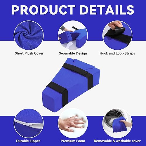 Miniatura 5 de HOMBYS 2-in-1 Hip Abduction Pillow After Surgery, Separable Abduction Wedge Knee Separator Orthopedic Pillow with Strap for Separating Knees, Sit &