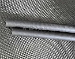 WHABEST 2pcs 25MM OD X 23MM ID X 500MM Matte Carbon Fiber Wing Tube for Airplane High Corrosion Resistance