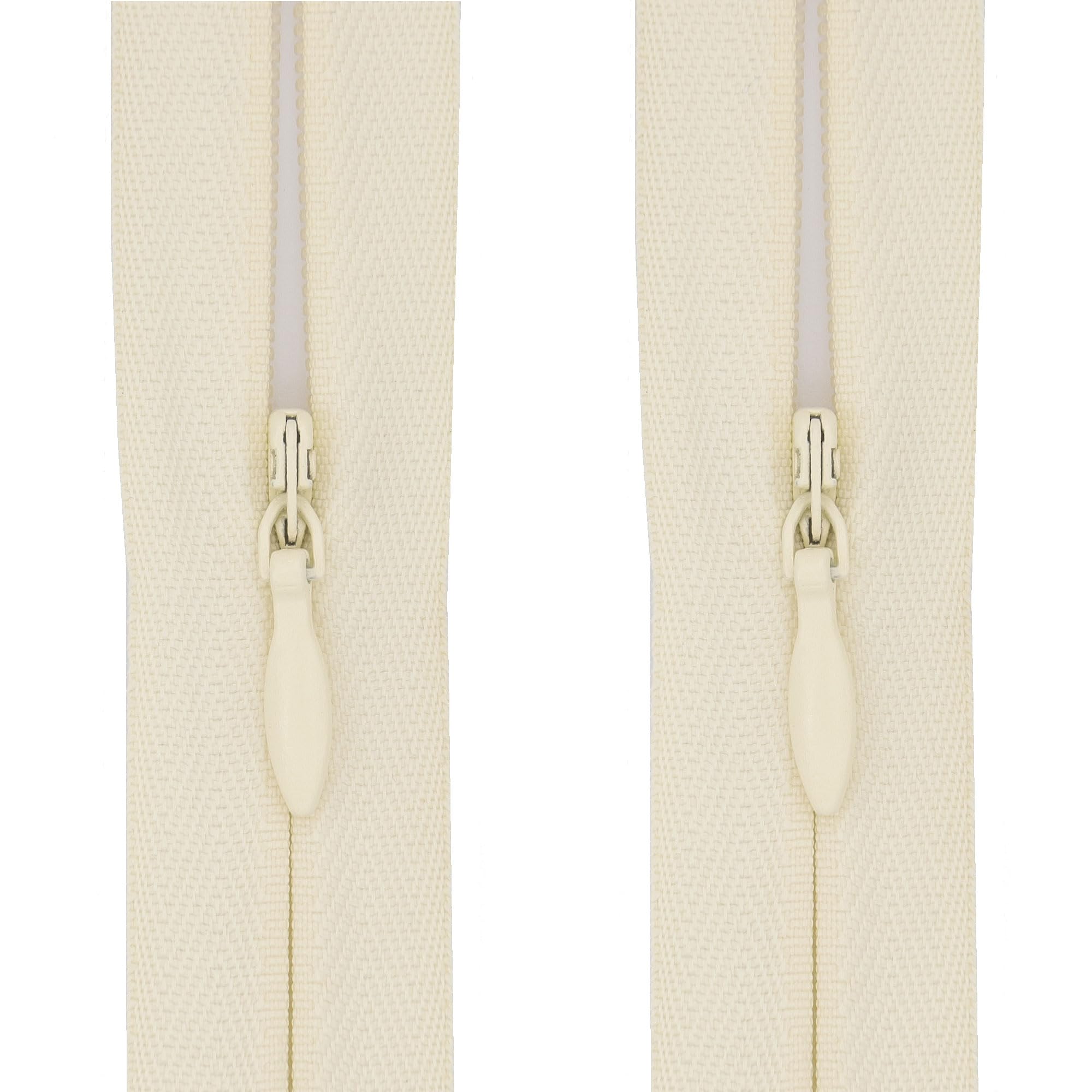 Y-connection #3 Invisible Zips, 2 Pack, 22 Inch, Warm Ivory