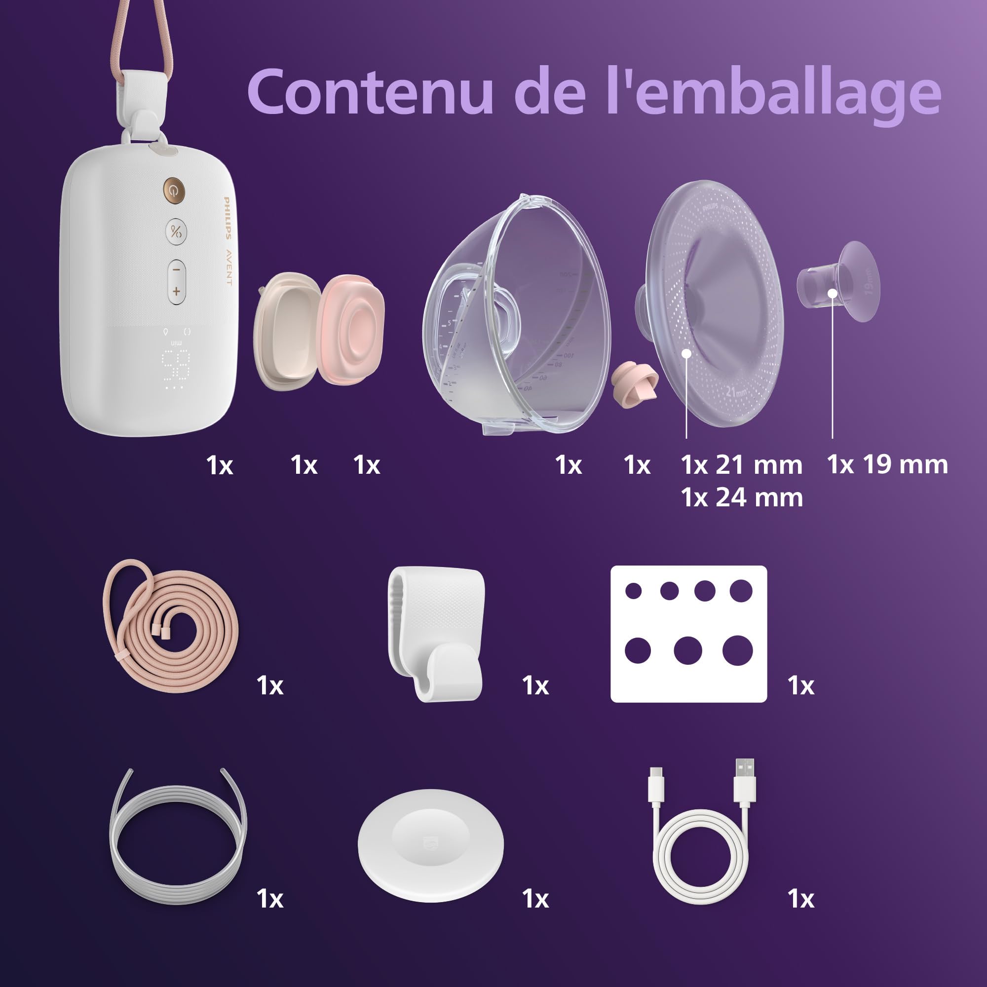 Image secondaire de Tire-lait électrique Philips Avent mains libres - qualité hospitalière