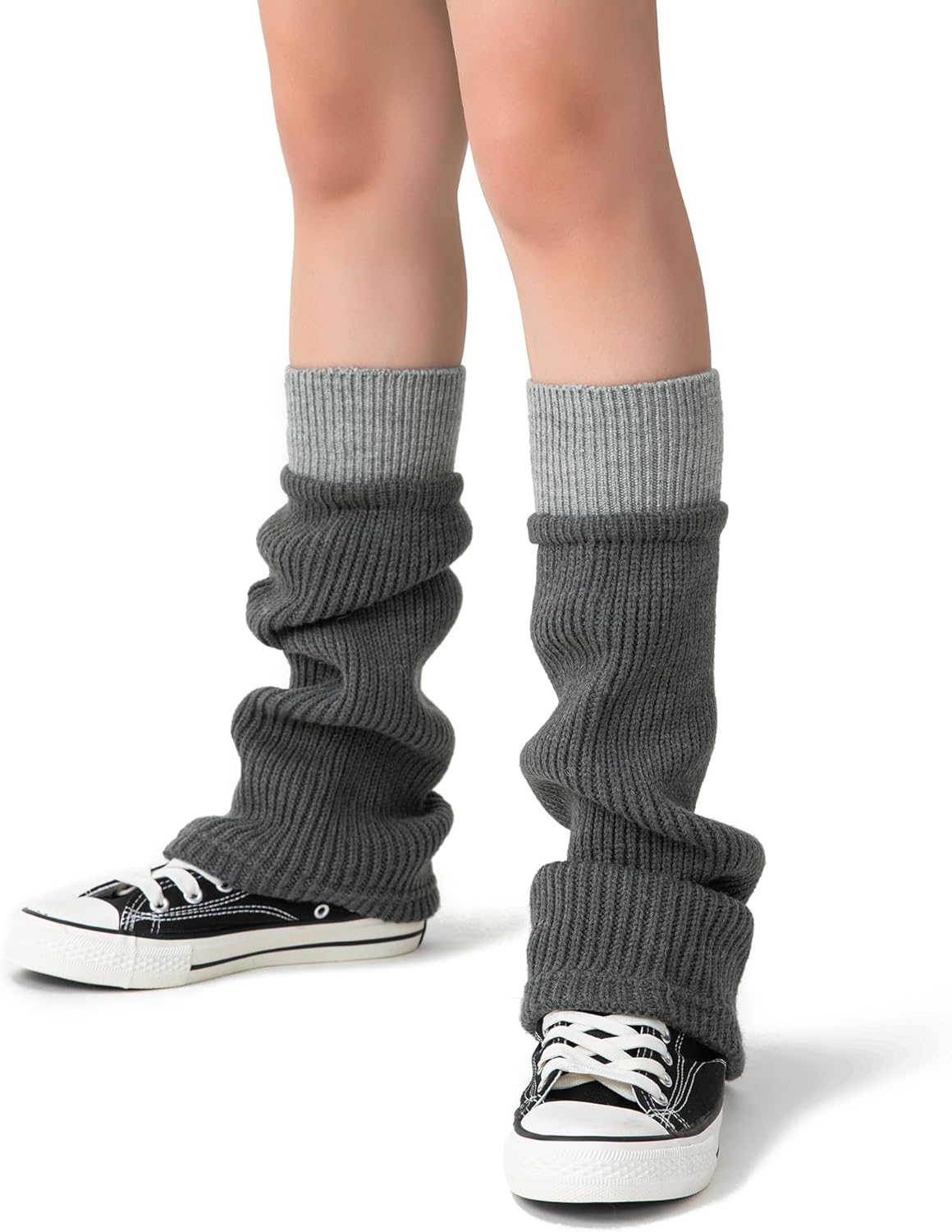 Soxbang Women's Leg Warmers Wool Blend, Leg Warmers for Girls, Ribbed Knit Thermal Ankle Warmers and Boot Cuffs for Winter - Image 2