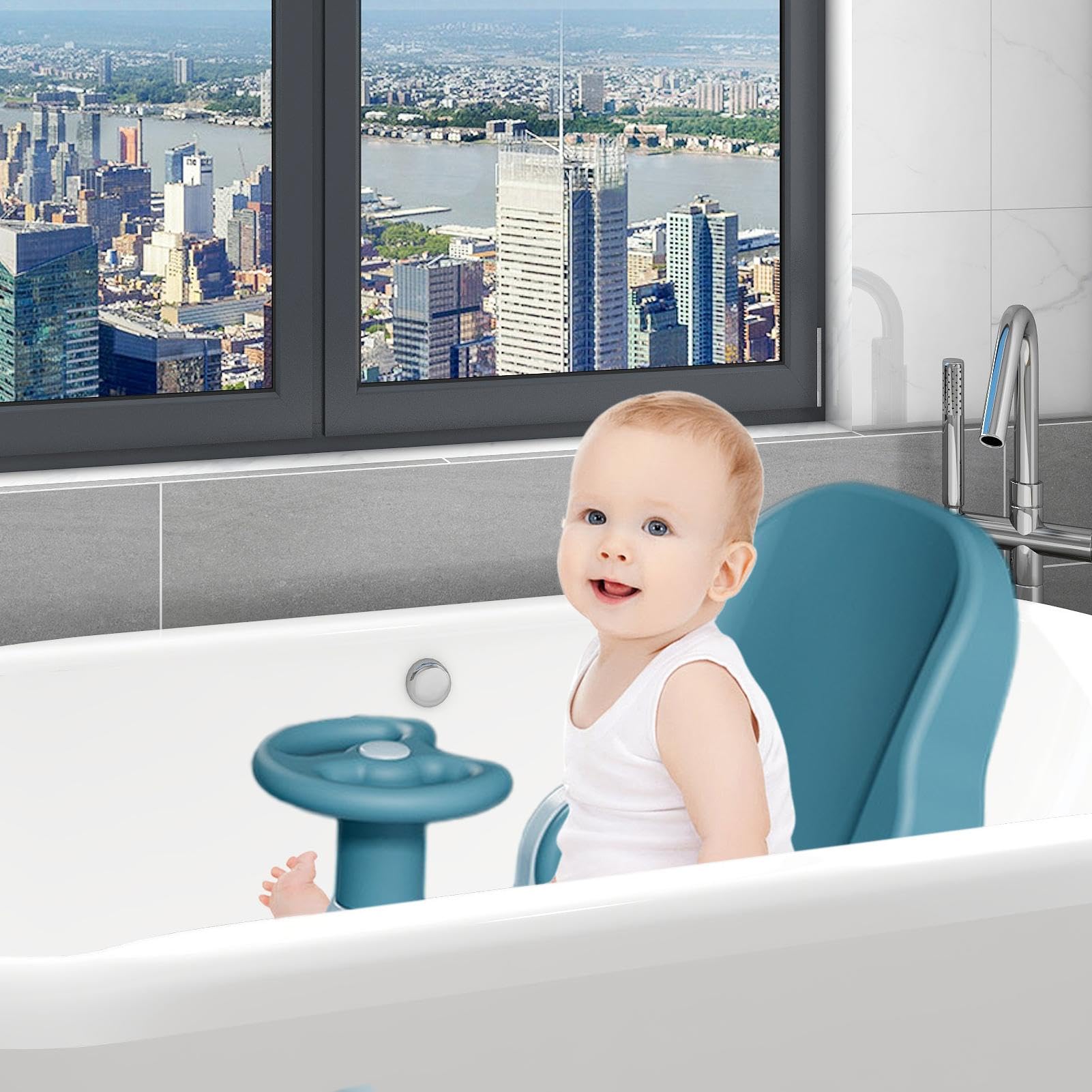 Asiento de baño para bebé Sit Up | Bonito asiento de ducha para niños