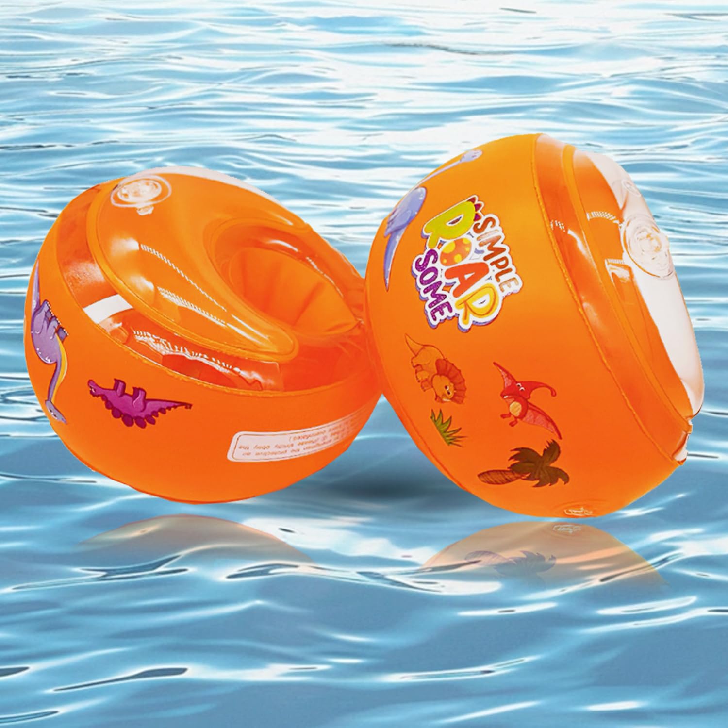 Brassard Enfant Bio-TPU 1-6 Ans – 3 Airbags Indépendants, Flottabilité Pour 20-40 Kg, Piscine Et Plage