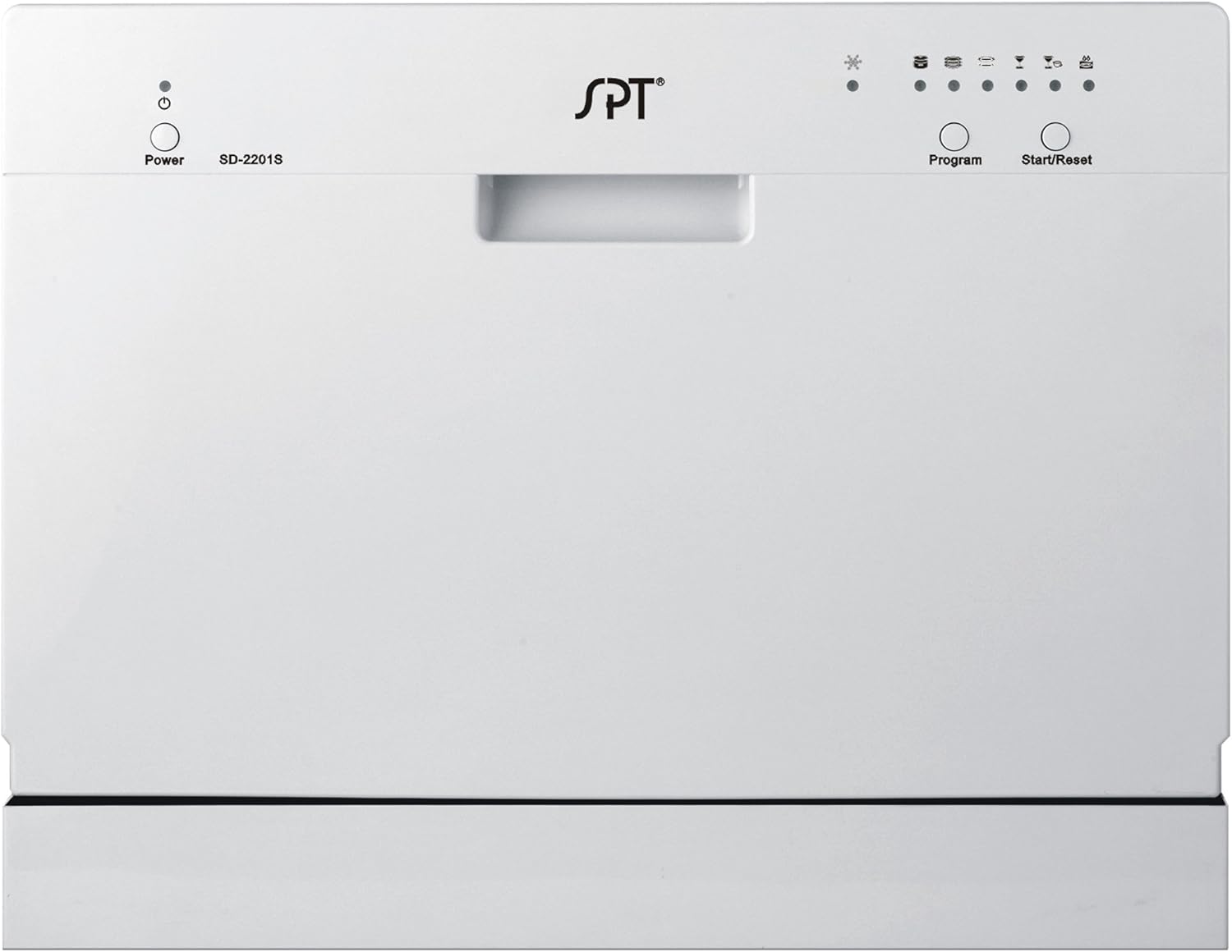 SPT Countertop Dishwasher, Silver Appliances