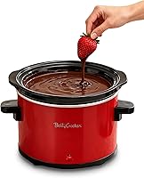 Vista 1 de Betty Crocker 0.7-Quart Mini Slow Cooker, Chocolatier & Simmer Pot, Electric Pot with Removable Stoneware Crock, Cool Touch Handles, Tempered Glass