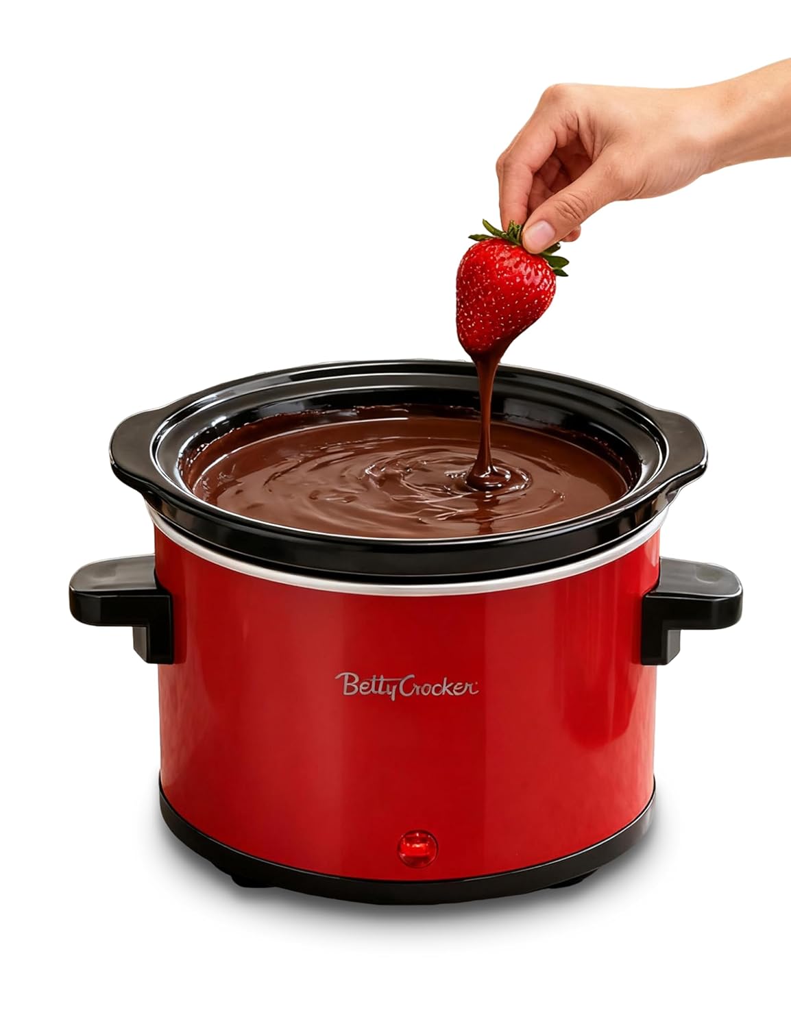 Betty Crocker 0 7-Quart Mini Slow Cooker Chocolatier Simmer Pot Electric Pot with Removable Stoneware Crock Cool Touch