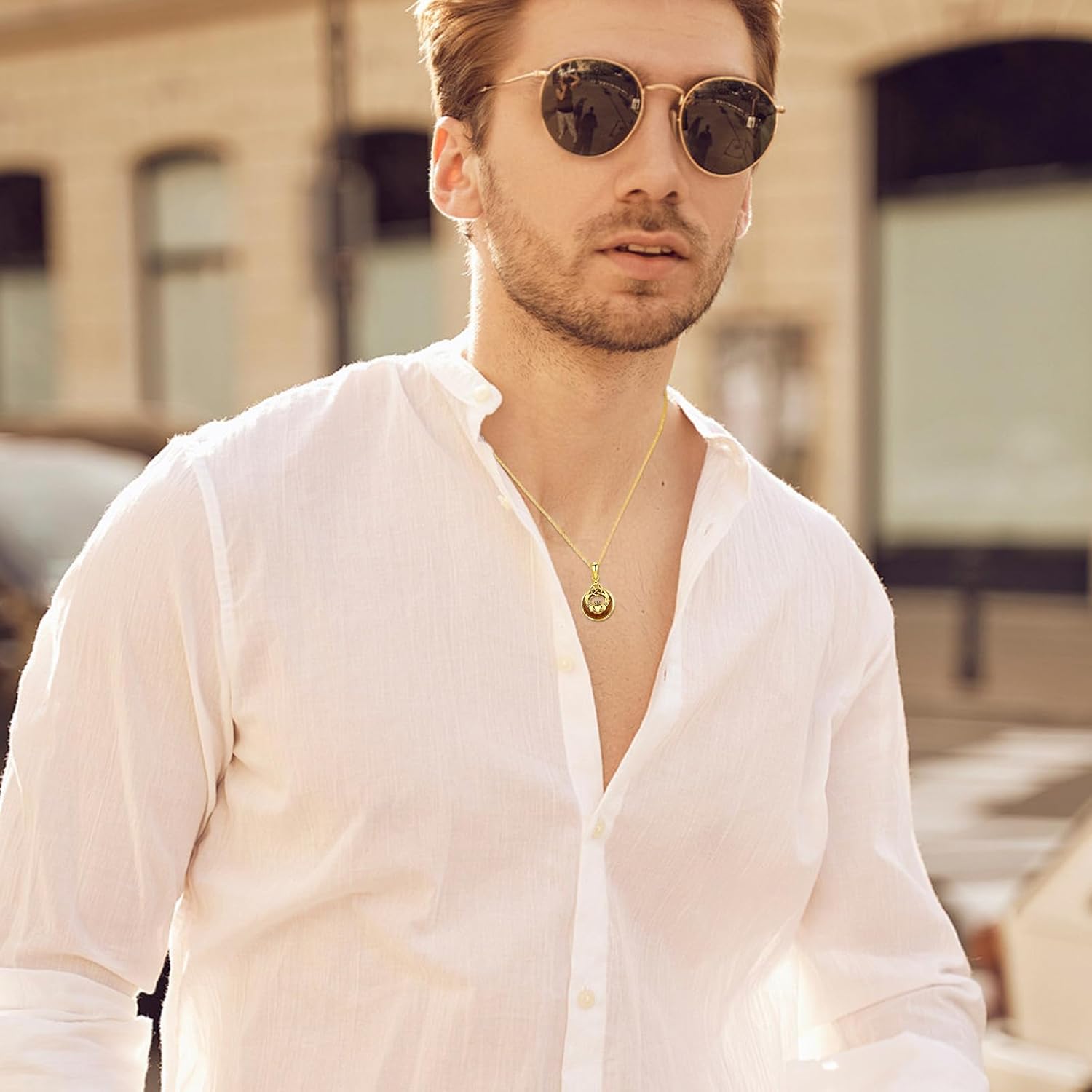 Celtic Necklace for Men Women 925 Sterling Silver Wooden Celtic Pendant Necklace with Ebony lrish Jewelry Gift for Men Women - Image 4