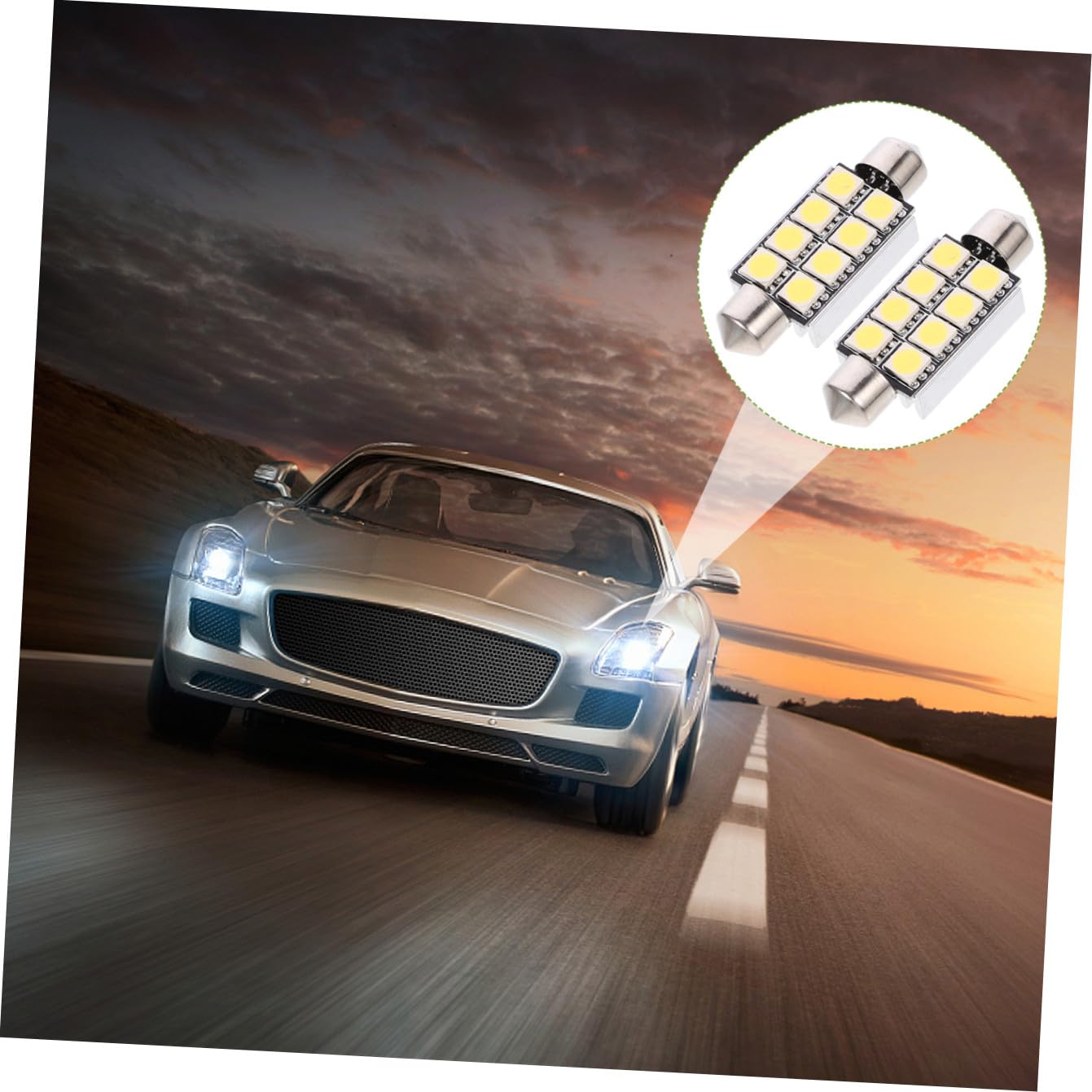 iplusmile 24pezzi Lampadine Led Festoon Con Smd Luce Interna Per Auto Bassa Consumo e Alta Luminosità Compatibile Con Distribuzione Luce Omnidirezionale