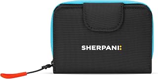 Sherpani 바르셀로나, 여성용 나일론 바이폴드 지퍼 포켓 지갑, 여행 가방, RFID 보호