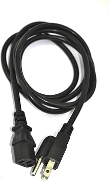 VCOM 6-Feet VC-POW/UL6 US-3Prong Power Cord CE031-6FEET