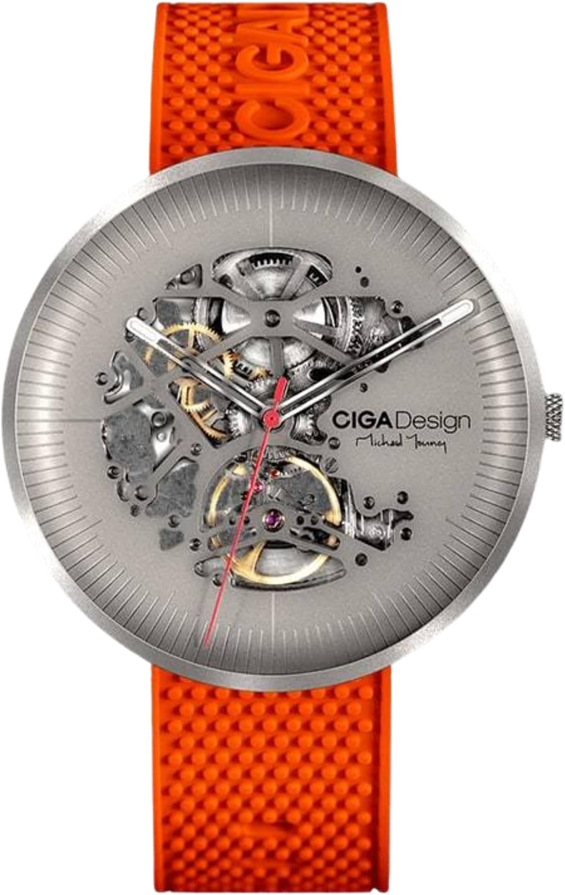 CIGA Design Titanium Edition Michael Young Series Automatic Mechanical Skeleton Watch, Men’s Wrist Watch