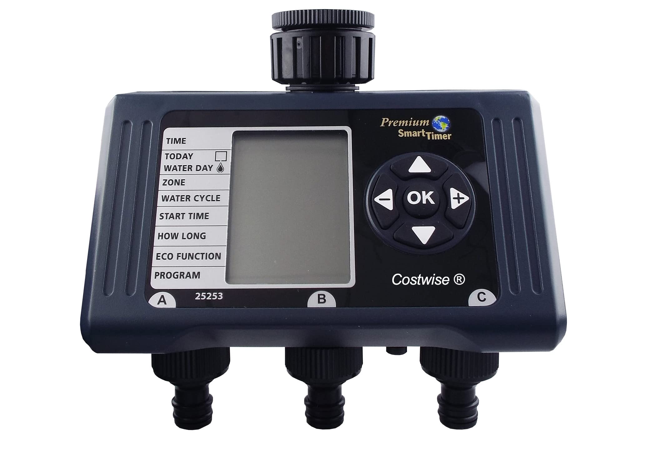 digital lcd water timers,1,2 or 3 outlets+optional moisture sensor (triple outlet)