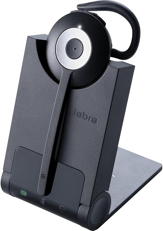Jabra PRO 930 MS Mono Lync auriculares inalámbricos optimizados para Softphone, Negro, parlante mono