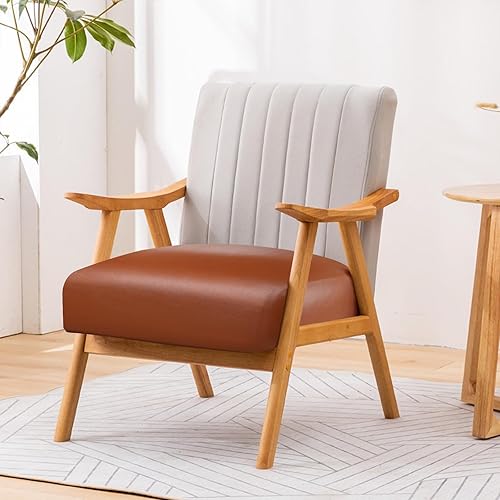 Miniatura 4 de Fuloon Fuax - Funda de cojín de piel sintética para sofá, funda elástica impermeable para sofá, funda de asiento de silla de caravana, repuesto de