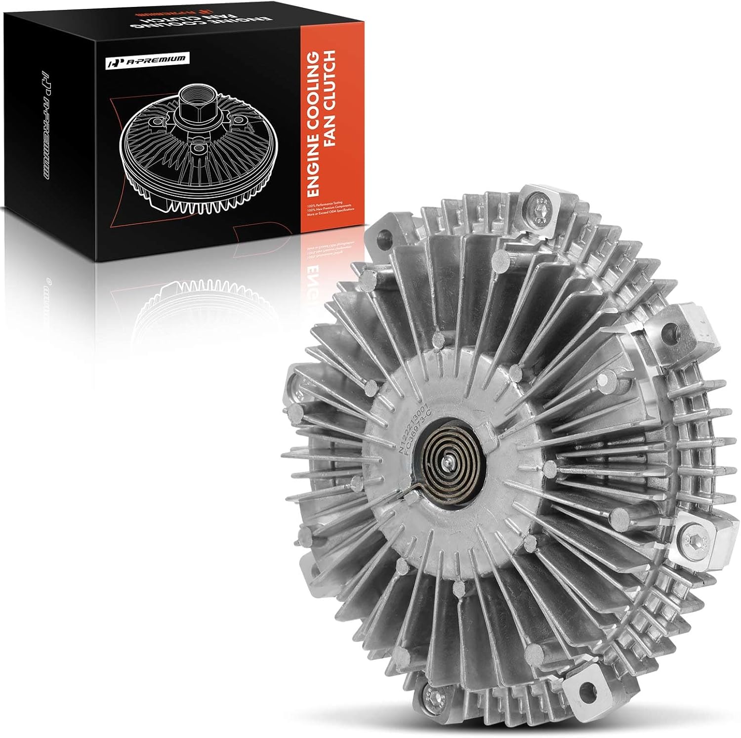 A-Premium Engine Cooling Fan Clutch Compatible with Chevy, GMC, Cadillac, Hummer, Isuzu & Oldsmobile - Silverado, Tahoe, Avalanche, Express, Suburban, Sierra, Escalade, Savana, Yukon, H2, NPR, Bravada