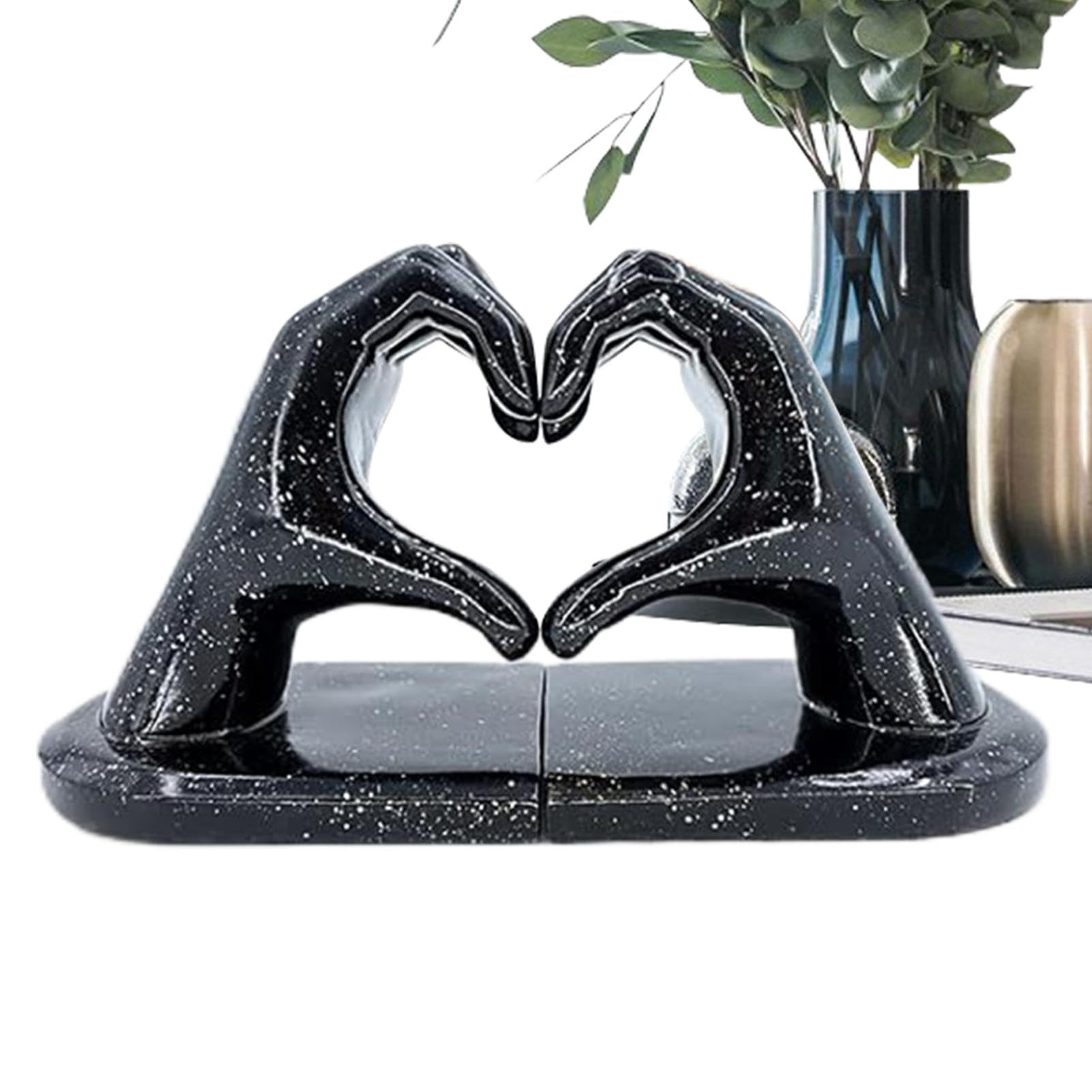 Serre-livres décoratifs en cœur pour tables basses