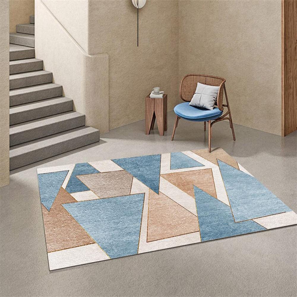 Tapis chambre enfant aux motifs triangles nordiques pour sublimer leur espace de jeu