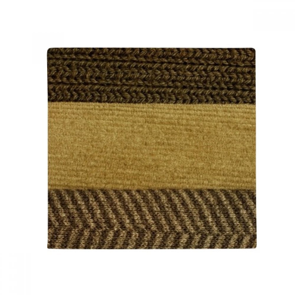 Tapis en lin marron pour cuisine salle de bain et salon 50x50cm