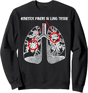 Asbestos Fibers In Lung Tissue, Respiratory Therapy For Lung Sweatshirt