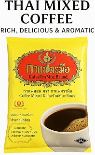 Darong Chatramue Thai Black Coffee – Authentic Ground Coffee for Hot & Iced Beverages, 400 g (Imported Thai Coffee Blend, Bold & Smooth Flavor