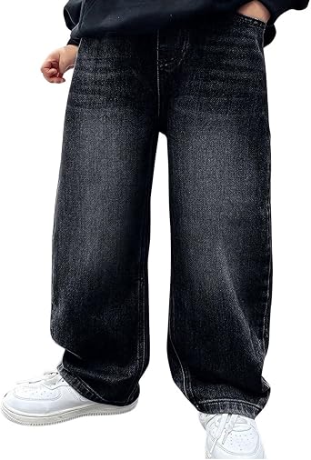 Category Boys Pants - Boys' Jeans with Elastic Waistband Casual Everyday Denim Trousers for Spring Summer Kids 4-12 Years Old