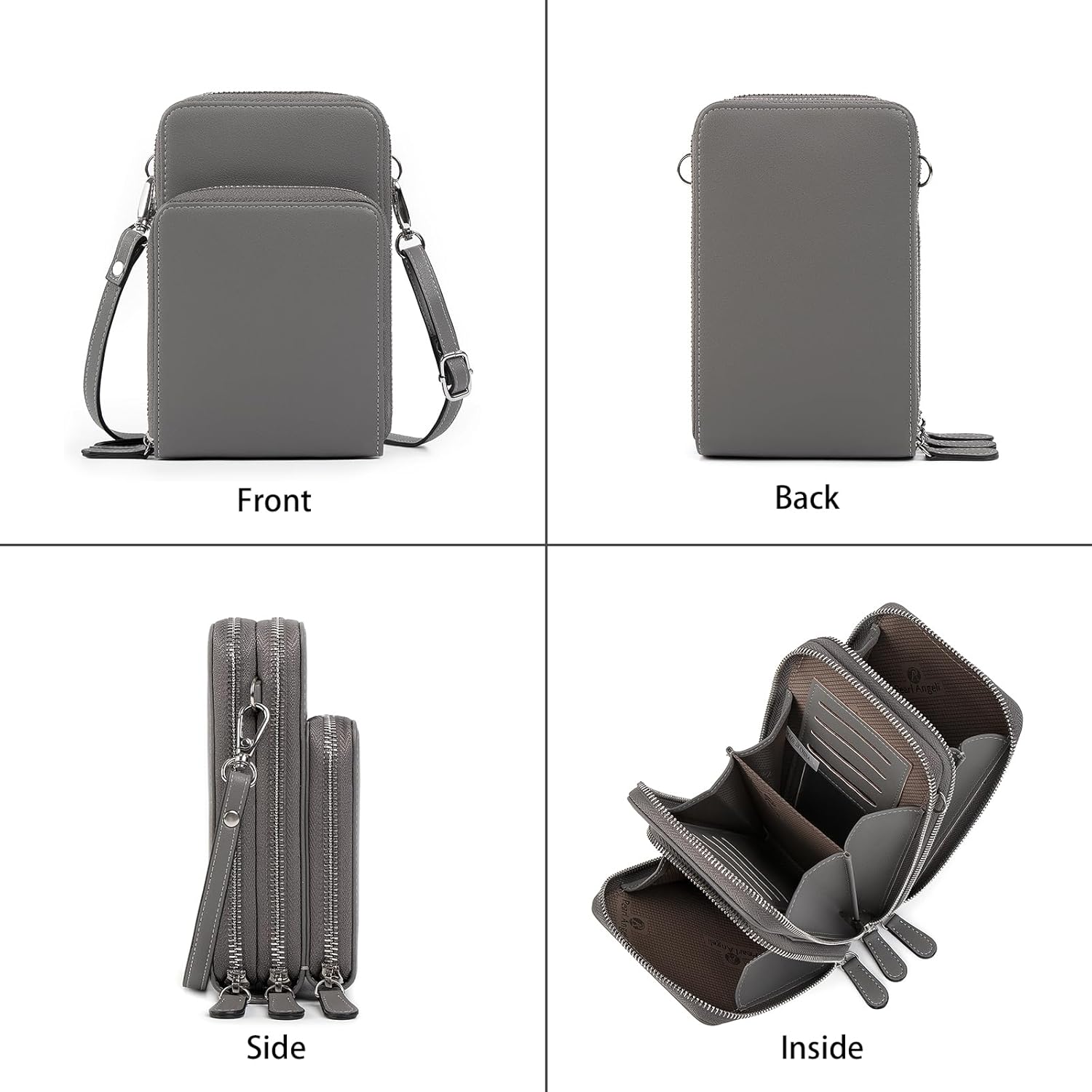 Pearl Angeli Small Crossbody Bag RFID Cellphone Wallet Purse Mini Ladies Handbag Purse with Shoulder Strap - Image 3