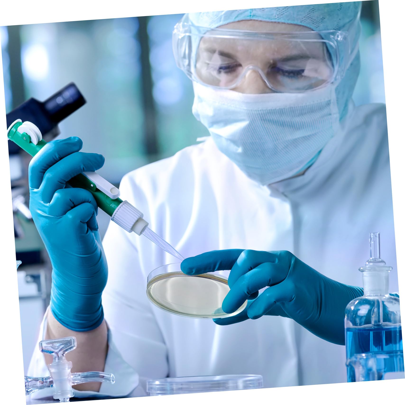 Piastre Petri con Agar Pronte All'uso, 10 Pezzi, Spessore Professionale e Sicuro, per Lezione di Scienze e Stem, per Studenti