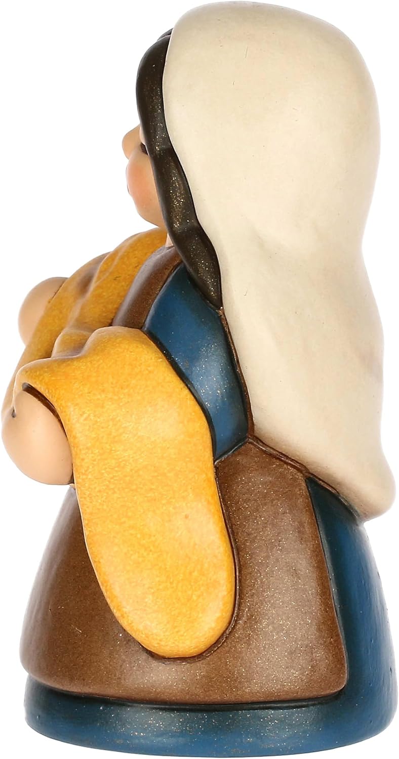 THUN, Blue Fabrics Ceramic Classic Nativity Collection Collectable Nativity Figures 2.125" x 1.7" x 3.11"
