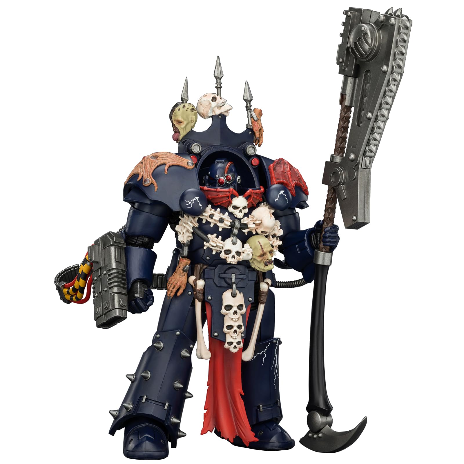 JOYTOY Warhammer 40k Horus Heresy，Night Lords Legion Praetor in Tartaros Terminator Armour 1/18 Action Figure Collect And Display Model