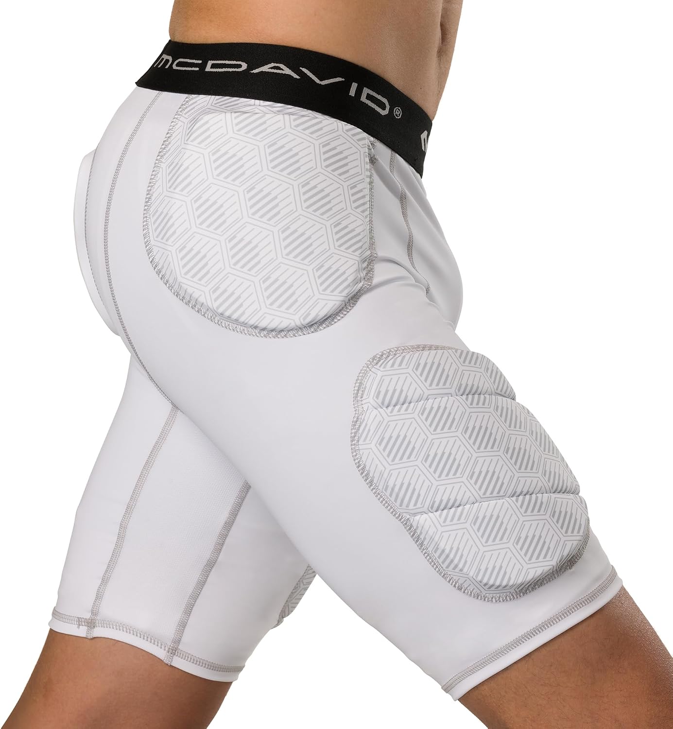 McDavid Rival Integrated 5-Pad Girdle YTH White S