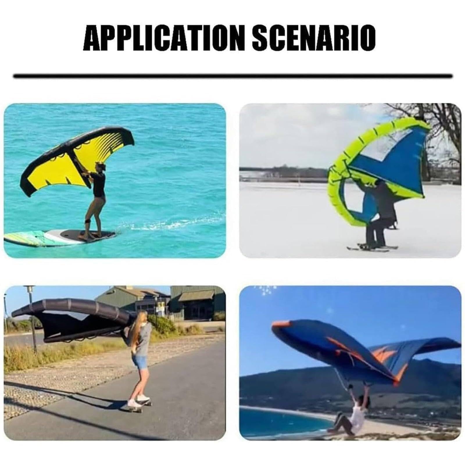 Generisch Aufblasbarer Handflügel for Wingsurfen und Kiteboarden | Optionale Größen for raue Wasserbedingungen erhältlich