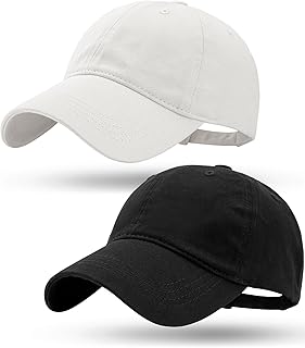 Baseball Cap for Men Women Washed Cotton Unstructured Baseball Hats Breathable Unisex Golf Dad