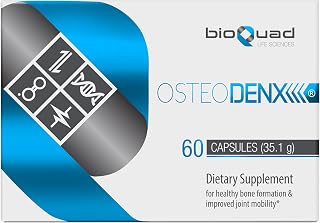 OSTEODENX - Bone & Joint Support Supplement for Healthy Bone & Improved Joint Mobility with Lactoferrin, Collagen, Vitamin K2 & Vitamin D3 (60 Capsules)