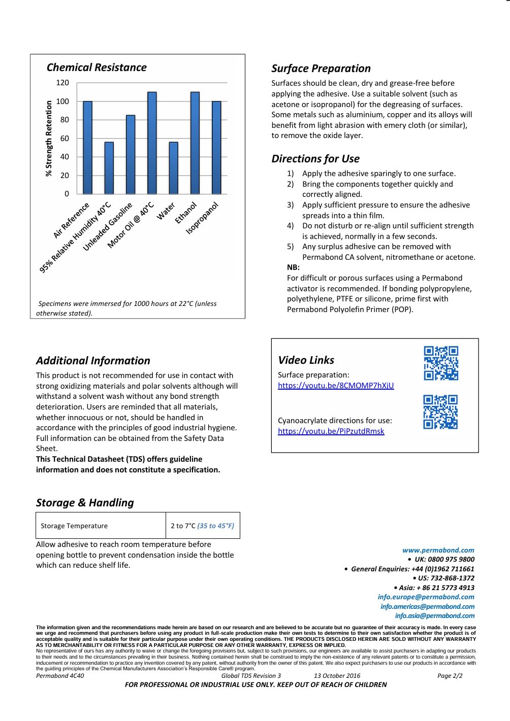 Maven Adhesive Kits (Permabond 4C40) Medical Grade Cyanoacrylate Adhesive, High Viscosity, 5-10 Second Set Time (Glue Only, 1oz)