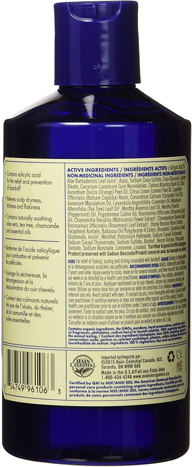 Avalon Anti-Dandruff Itch & Flake Shampoo, 14 Fluid Ounce
